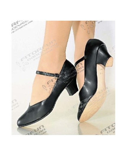 CH50 Charakterschuh mit Ledersohle schwarz (fÃ¼r StraÃŸe geeignet)