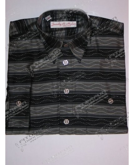 Hemd Langarm schwarz/rau - 21137J01L