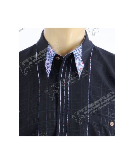 Hemd Kurzarm schwarz - 1177MK-schwarz